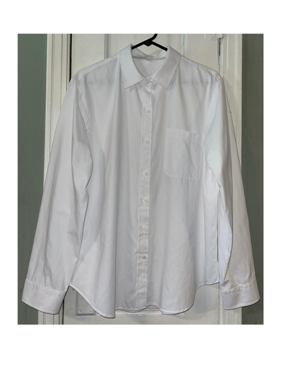 Classic White Women’s Button-Down Shirt 100% Cotton